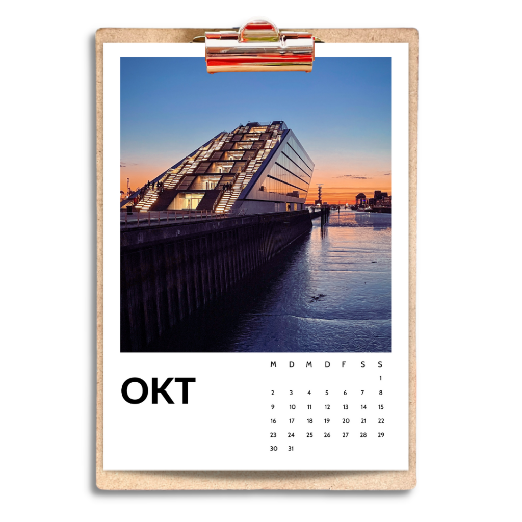 Hamburg Kalender 2023 von Frau Elbville Dockland