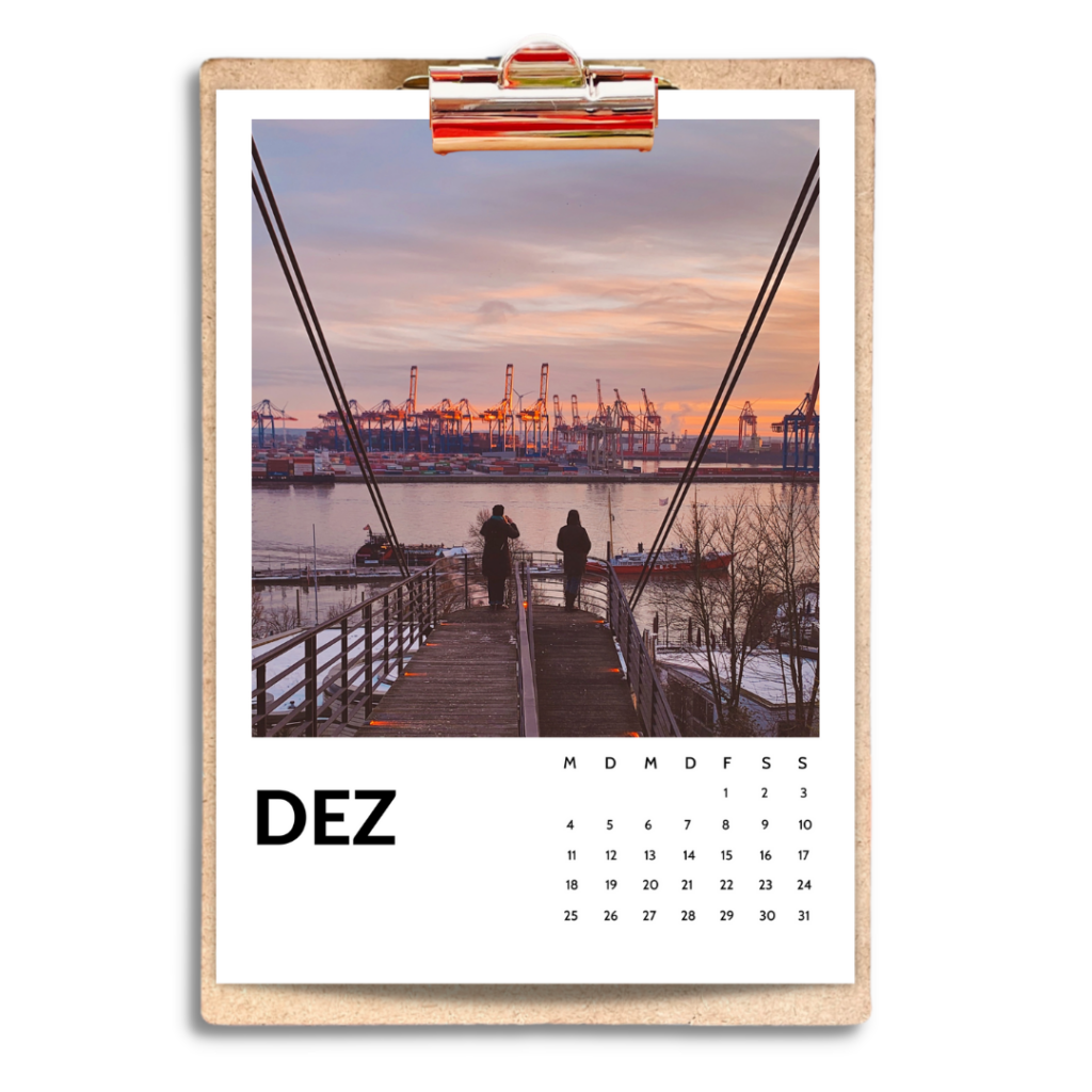 Hamburg Kalender 2023 von Frau Elbville Speicherstadt Elbchaussee